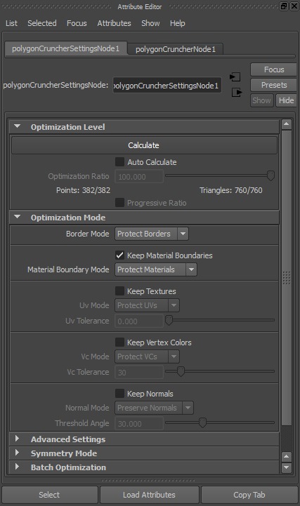 Maya interface