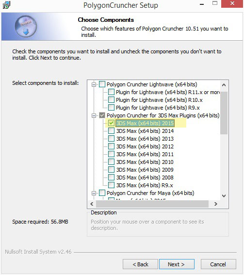 Fenêtre principale de 3DBrowser montrant la prévisualisation de fichiers 3D à l'aide du mode d'affichage personnalisé qui donne des détails sur chaque fichier