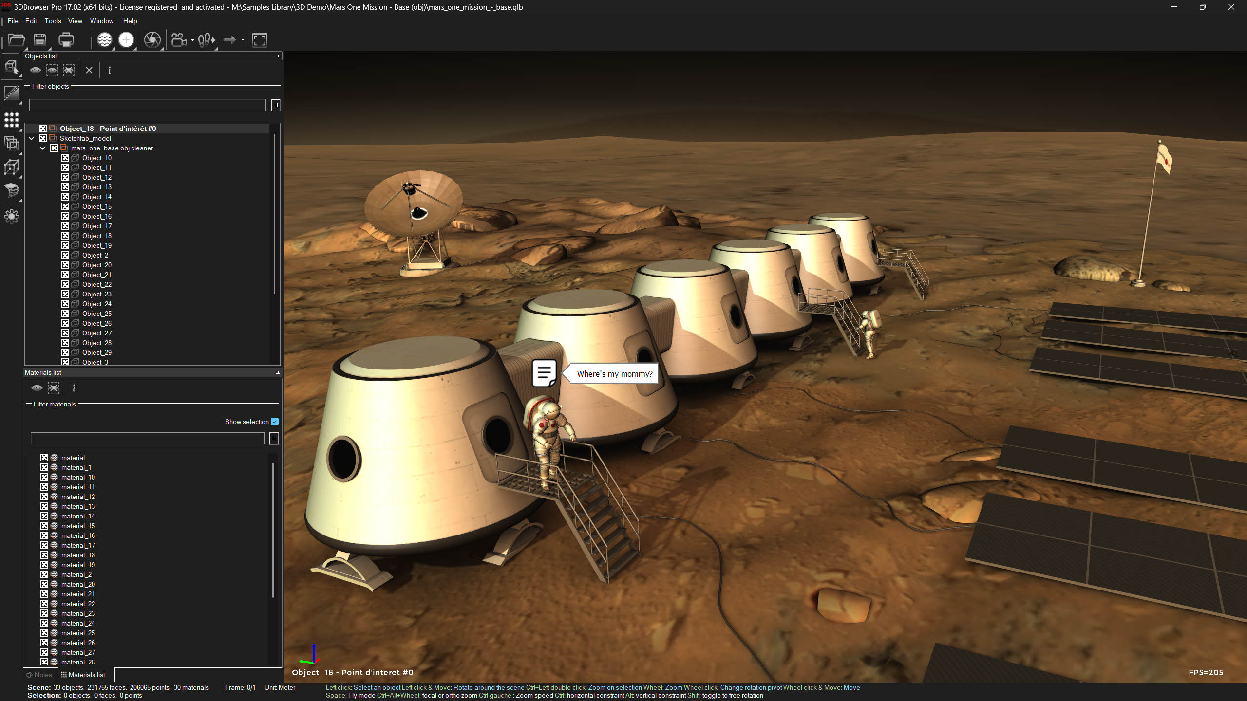 The integrated OpenGL viewer is just a click away, allowing you to explore your 3D models. Fast and powerful, it features an intuitive camera and a host of tools for analysing or annotating your scenes.